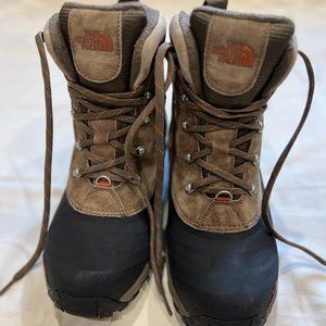 Beige North Face Hiking/Snow Boots